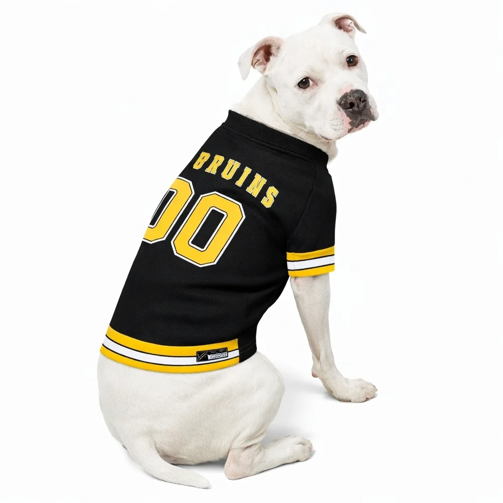 NHL Pet Apparel Boston Bruins Jersey - Size XL Black And Yellow New